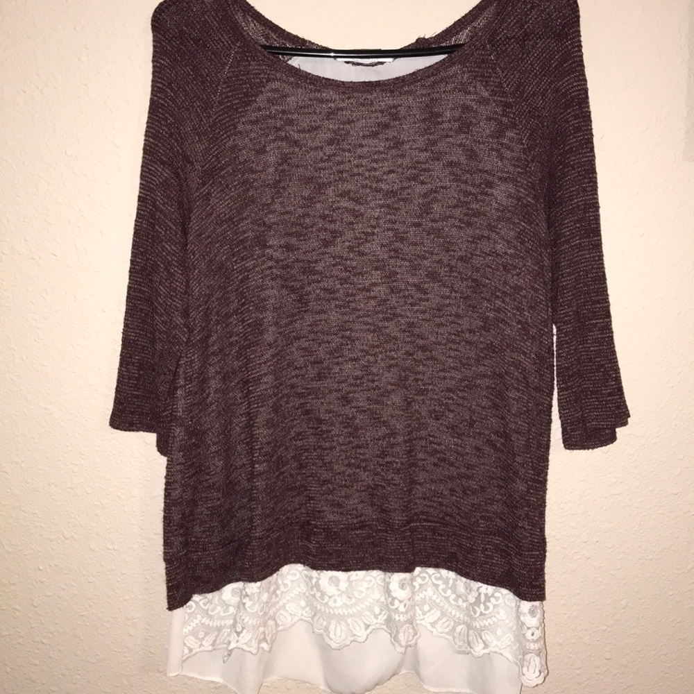 Maroon top